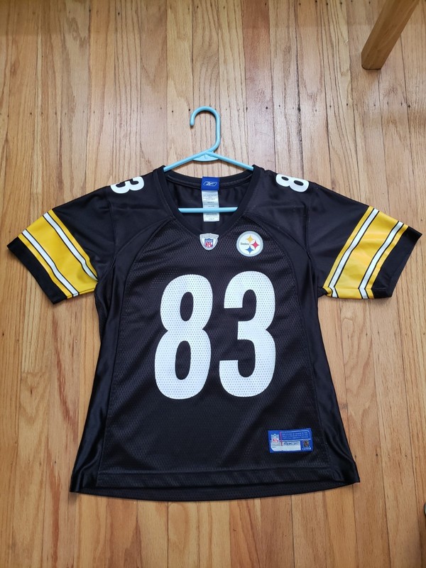 Heath Miller #83 Pittsburgh Steelers Reebok NFL Football Jersey Women Size Small