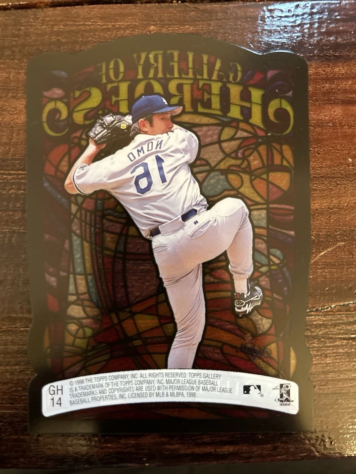 Tarjeta jumbo Topps Gallery Hideo Nomo Gallery of Heroes 1998 #GH14!!!! Foto 2 de 3