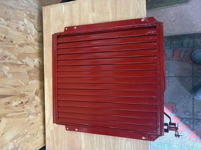 Original farmall super C radiator shutter with linkage assembly