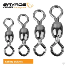 Savage Gear Rolling Swivels - Pike Bass Wrasse Cod Predator Lure Fishing Tackle