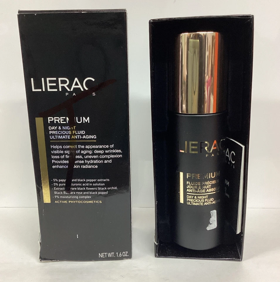 Lierac Premium Día y Noche Precious Fluid Ultimate Anti-Aging 1.6oz COMO EN LA FOTO, NUEVO Foto 2 de 4