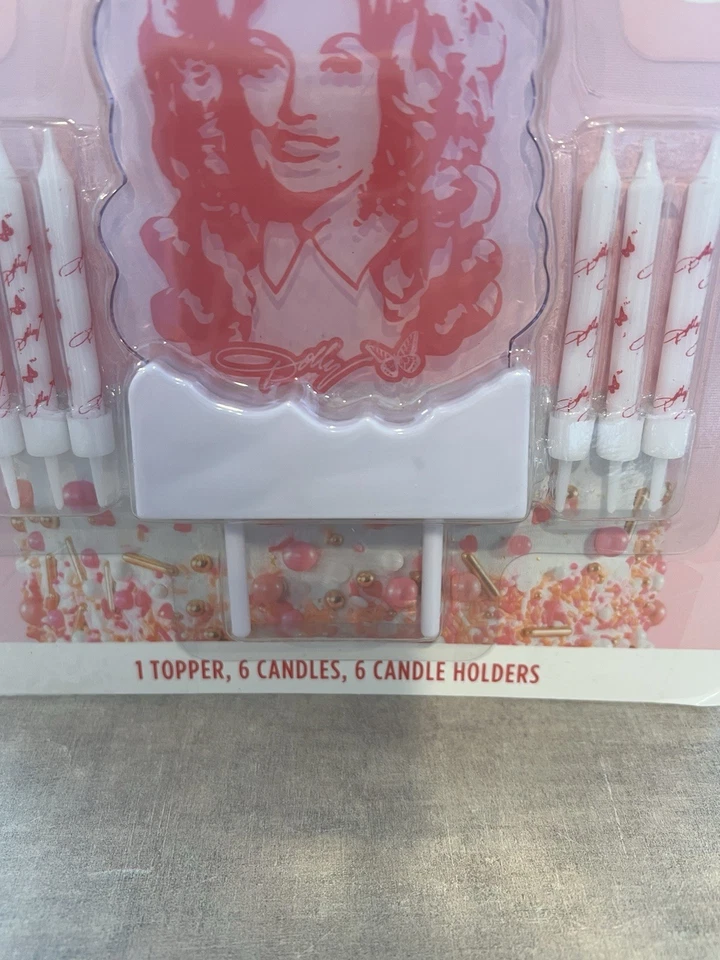 Dolly Parton Cake Topper *Se ilumina* con 6 velas/soportes para velas NUEVO Foto 4 de 4
