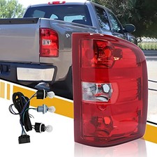Tail Light Assembly Compatible with Chevy Right Passenger Side-Red Border