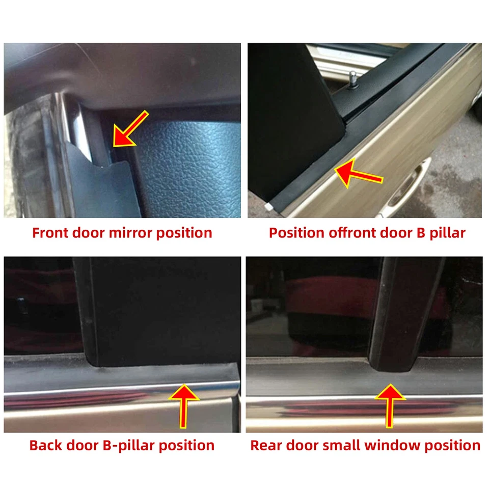 4M Rubber Seal Strip Car Front Rear Side Window Trim Edge Moulding Weatherstrip - Image 4 of 4