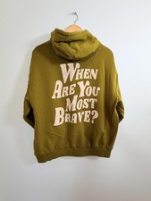 Pull&Bear Mustard Yellow Hoodie Size S (0313)