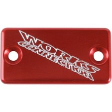 Works Connection 21-025 Anodized Billet Aluminum Front Brake Reservoir Cover - R