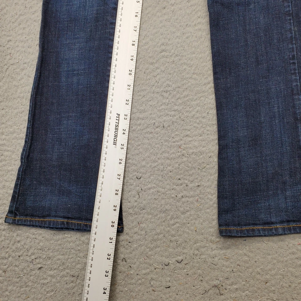 Pantalones de mezclilla ajustados American Eagle Outfitters para mujer 6 azules elásticos lentejuelas Foto 4 de 4