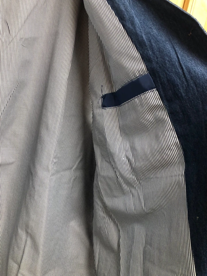 Chaleco Denim Abotonado Nuevo Sin Etiquetas - Para Hombre 3XL - ¡AFILADO! Foto 3 de 4