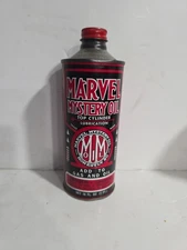 Vintage Marvel Mystery Oil Can 16oz Early No Barcode Red Cap Some Oil 1950s