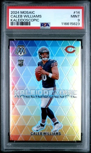 2024 PANINI MOSAIC KALEIDOSCOPIC #14 CALEB WILLIAMS PSA 9