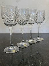 Bohemia Crystal Wine Glasses Cut Lead Crystal Czech Goblets Set