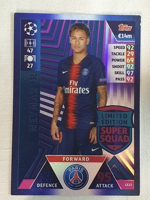 Topps Match Attax Champions League 2018/2019 Limited Edition LE13 Neymar LE 13