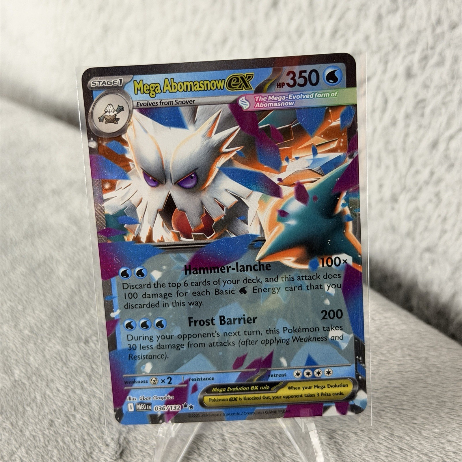Pokemon Mega Evolution Abomasnow ex Ultra Rare 157/132 Near Mint