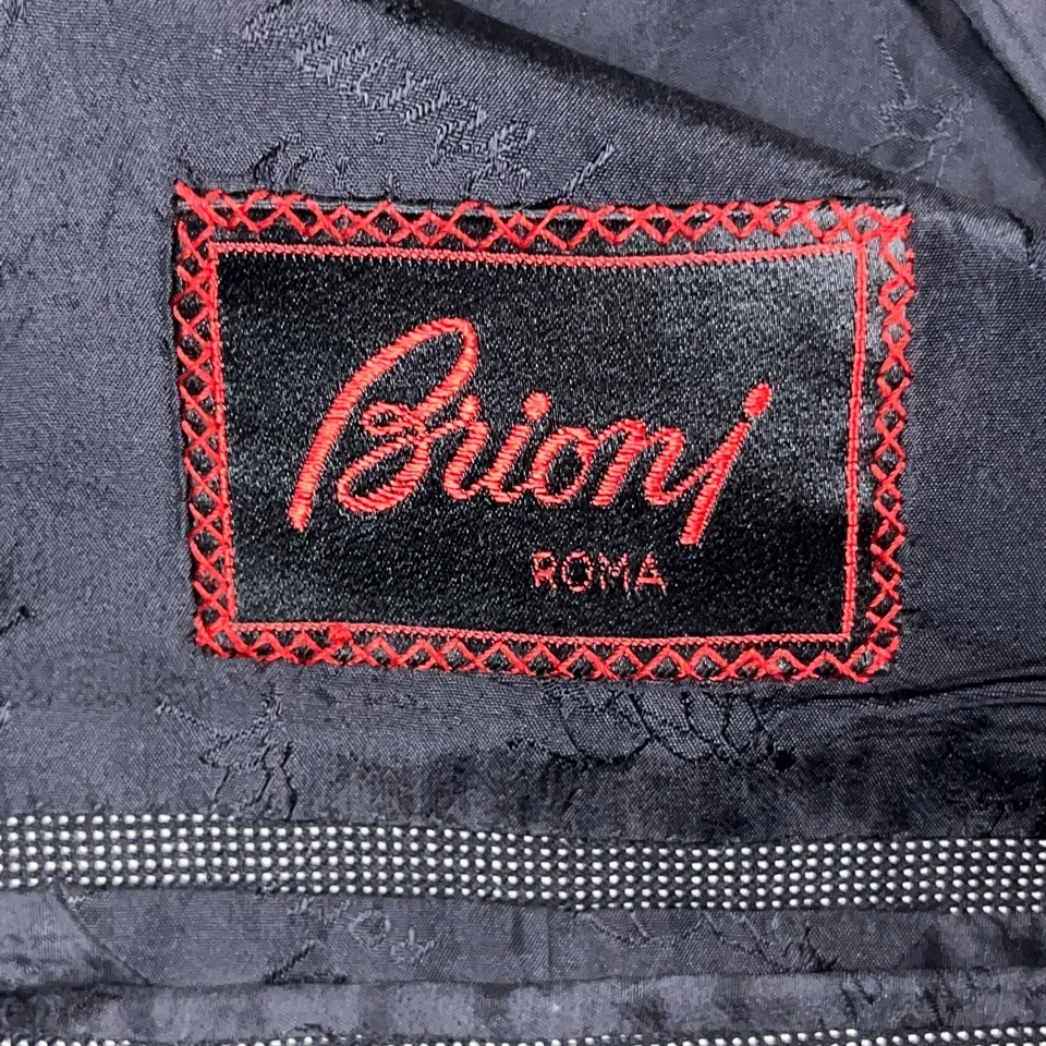 Blazer Brioni de Colección Para Hombres IT 50 / US 40 Gris Lana Hecho en Italia Foto 2 de 4
