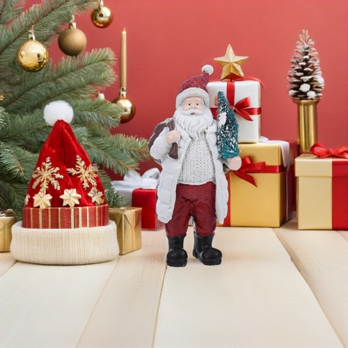 Ornamenti Di Babbo Natale Fornitura Del Festival Statua in Resina - Foto 11 di 12