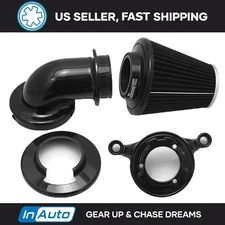 For Harley Dyna Fat Boy Touring Road King Electra Glide Softail Cone Air Cleaner