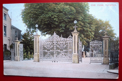 Vintage Max Ettlinger Farbpostkarte - The Park, Taunton - 1907 #33