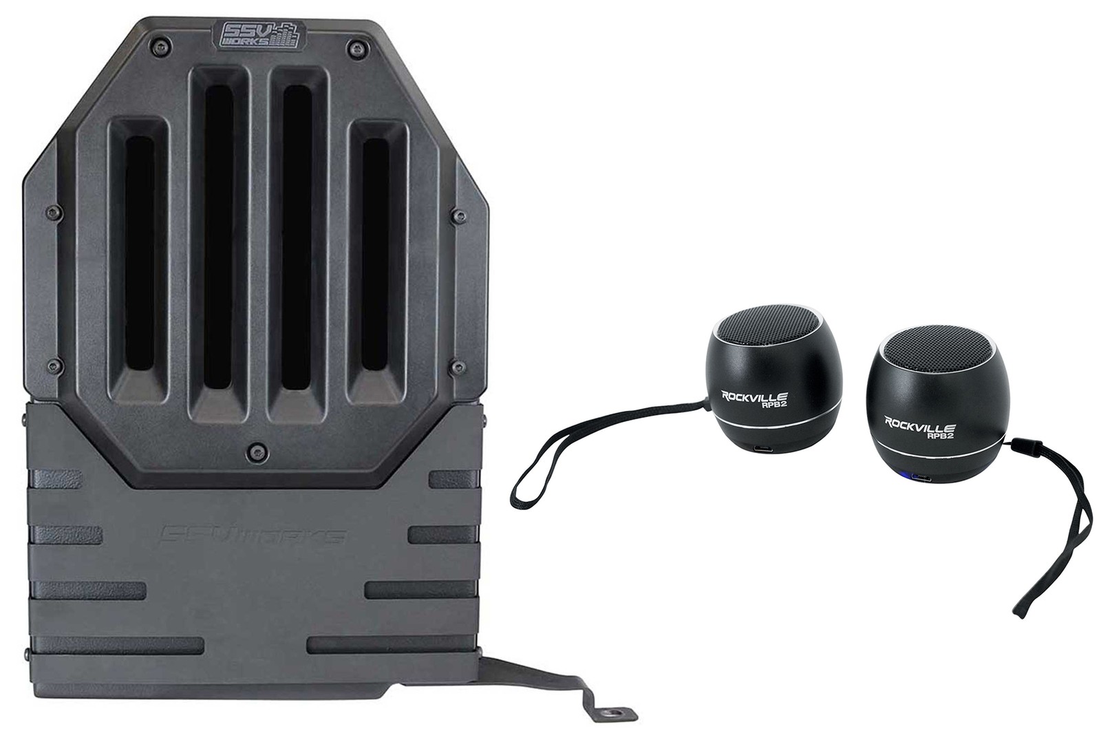 Корпус SSV 10 Sub Box для 4-дверного Jeep Wrangler JL 2017 года выпуска + Динамики Bluetooth