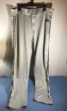 Rawlings Men's Gray Baseball Pants Size M, 100% Polyester, Good Condition