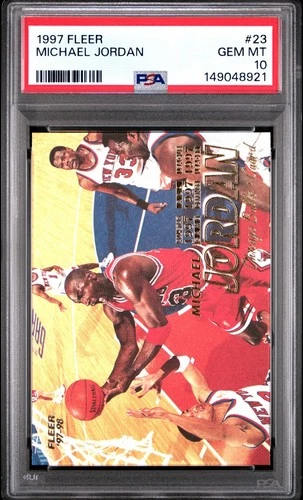 1997 FLEER #23 MICHAEL JORDAN PSA 10