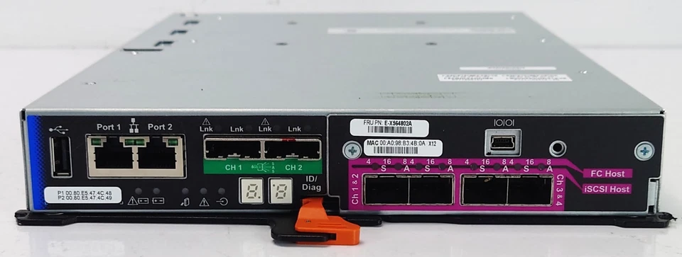 NetApp E-X564802A I/F-6 Drive Module Controller FC iSCSI 48GB RAM E5600 E6600 - Bild 2 von 4