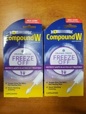 2 Pk: Compound W Freeze Off Wart Remover 8 Uses ea (Exp. 1/27) 0124-R4P3