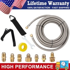 24 Feet High Pressure Braided Propane Hose Ex...