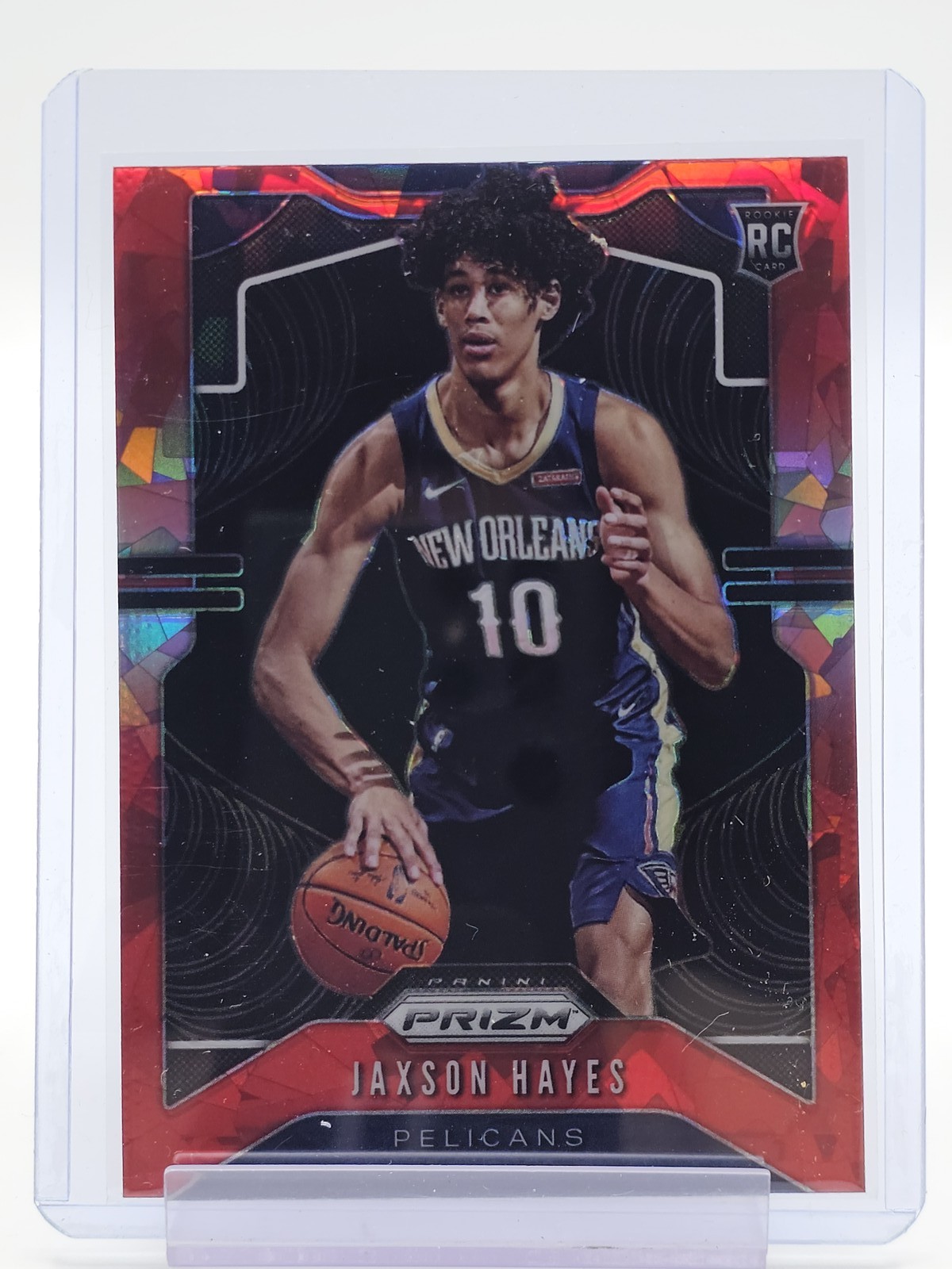 JAXSON HAYES 2019-20 PRIZM RED CRACKED ICE ROOKIE #254 PELICANS Q0757