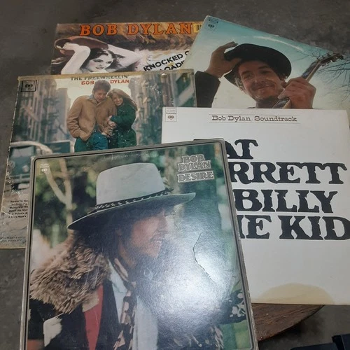 Bob Dylan vinyl lot of 5 vintage records
