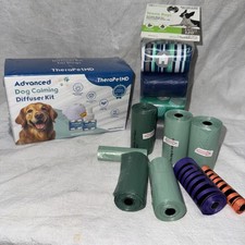 NEW TheraPetMD Advanced Dog Calming Diffuser w/ 2 Refills, 11 Rolls Waste Bags