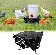 Metal Stand for Chicken Feeder Waterer, Heavy Duty Chicken Water Feeder Stand Ho