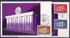 b/ Monaco  carte  1er jour    Europa     1969