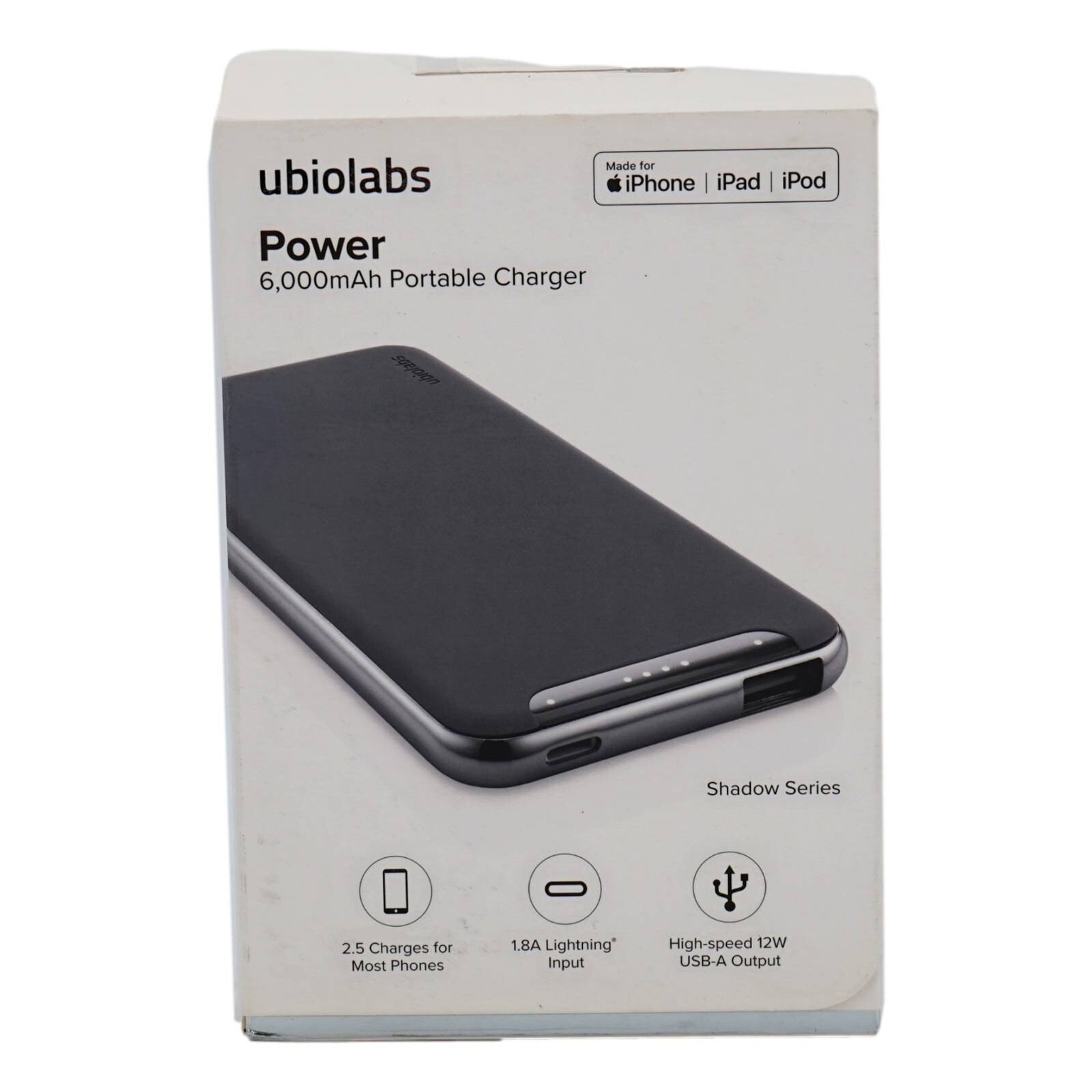 Ubiolabs Power Bank For Apple iPad iPhone iPods Cable Models 6000mAh-image