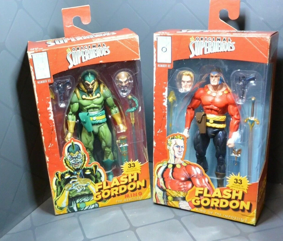 "Figuras de acción Flash Gordon 02 y Ming 03 7"" nuevas envío gratuito" Foto 2 de 4