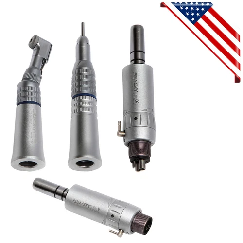 Dental Slow Low Speed Contra Angle /Straight Handpiece /Air Motor 2/4Hole E-type - Picture 16 of 165