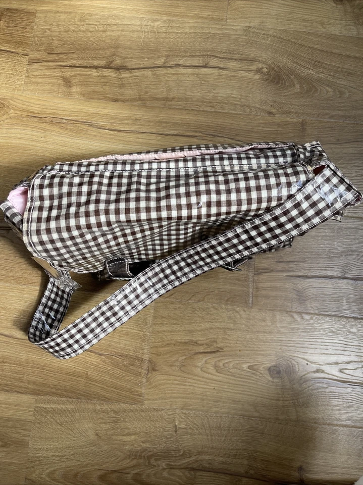 Bolso de Viaje Kalencom Nueva Orleans Pañales Marrón Guinga Rosa Forrado Bolso Grande Foto 3 de 4