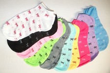 10 pairs of Ankle Socks Women's Cute Ribbon Style One Size Fits "All"/ Most NEW