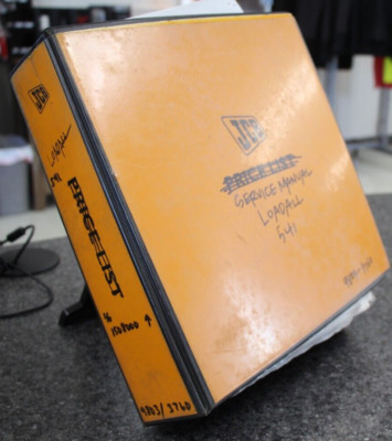 JCB SERVICE MANUAL LOADALL 541 PART# 9803/3760