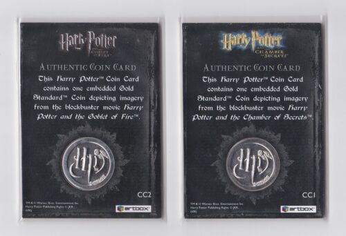 HARRY POTTER Memorable Moments CC1 & CC2 Set-of-2 Coin Cards Artbox - Picture 2 of 2