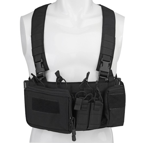 WoSporT Tactical Chest Rig Tool Vest Tactical Vest w/ Mag Pouch Military Gear MC - Picture 10 of 25