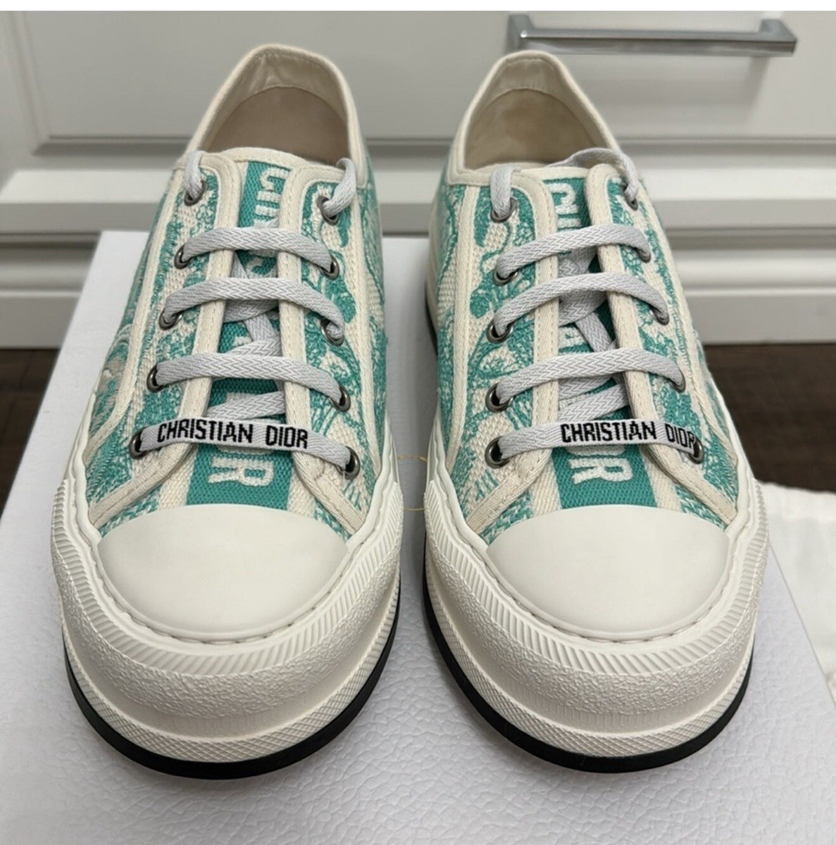 【★国内発送★】DIOR Dioriviera Walk'n'Dior スニーカー Dioriviera Walk'n'Dior Platform Sneaker size 8 (aquamarina