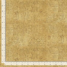 Honey Bee Farm Handwriting Text Fabric Cotton Timeless Treasures CD2376 By Yard