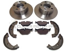 BMW Z4 E85 ROADSTER 2.0 2.2 2.5 REAR SOLID BRAKE DISCS AND PADS HANDBRAKE SHOES