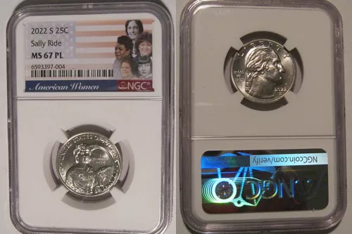 2022 S Sally Ride 25c NGC MS 67 PL American Women Quarter PROOFLIKE