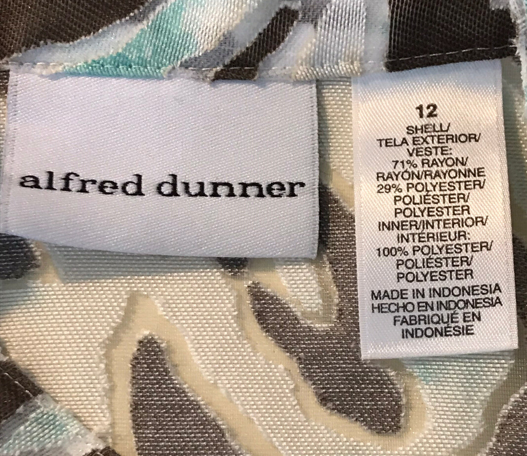 Alfred Dunner Top/Jacket in Patterned Organza Sz … - image 5