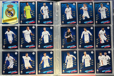 Topps Match Attax Champions League 2016/2017 16/17 - Real Madrid - Team Set -