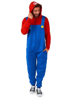 Mario Onesie - Supergemütlicher Einteiler - offizielles Super Mario-Kostüm!
