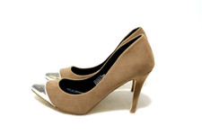 kö fashion by boston babe Size 9 Womens Silver Color Toe Heels