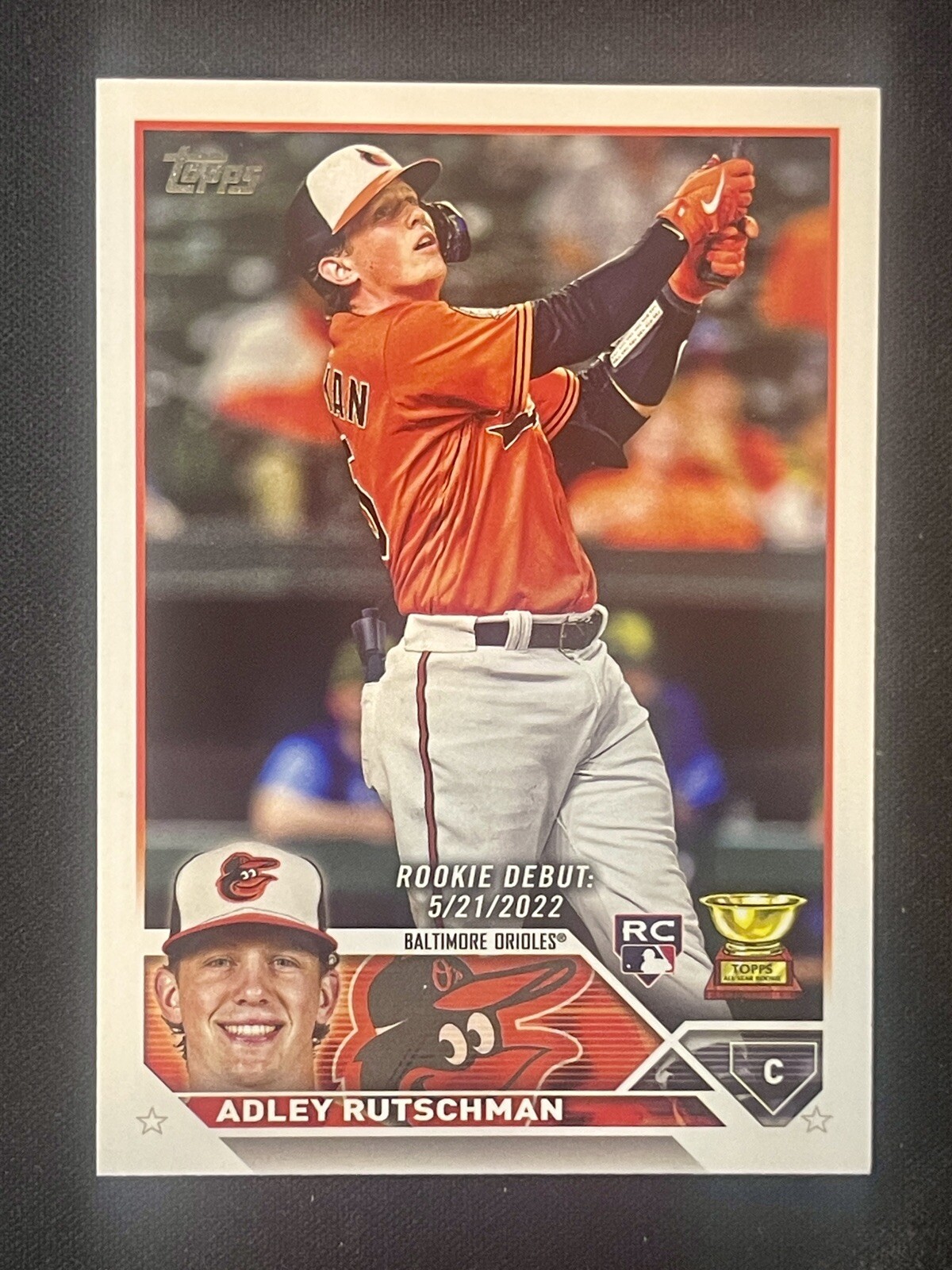 2023 Topps Update Series ADLEY RUTSCHMAN Gold Cup Rookie Debut RC Card #US180