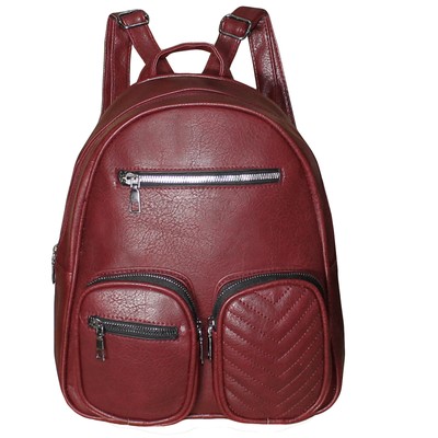 Zaino donna Borsa zainetto eco pelle zip comodo 2453 | eBay